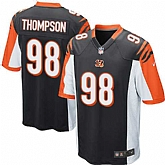 Nike Men & Women & Youth Bengals #98 Thompson Black Team Color Game Jersey,baseball caps,new era cap wholesale,wholesale hats